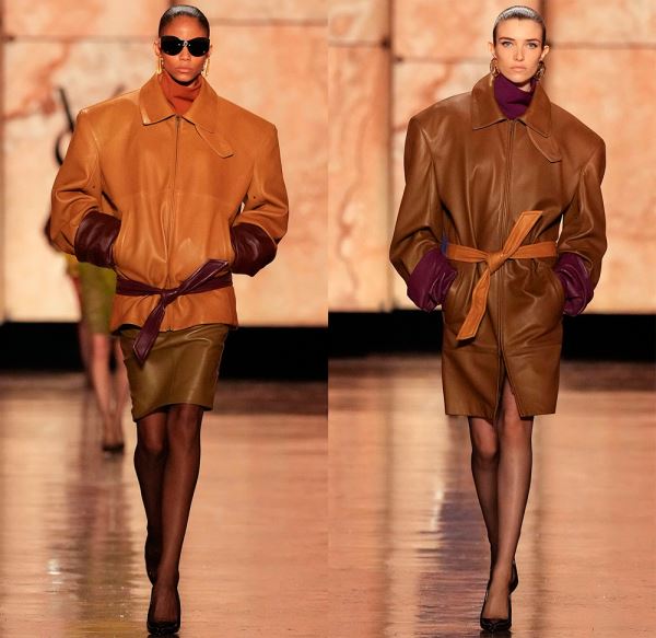 Кожаные платья, юбки, шорты и верхняя одежда 2025-2026