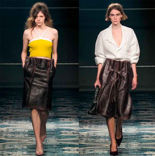 Кожаные платья, юбки, шорты и верхняя одежда 2025-2026