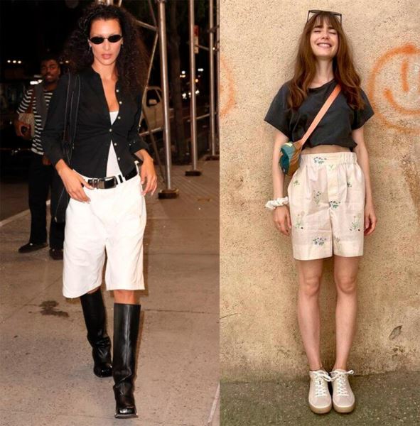 С чем носить белые шорты: лучшие образы и идеи