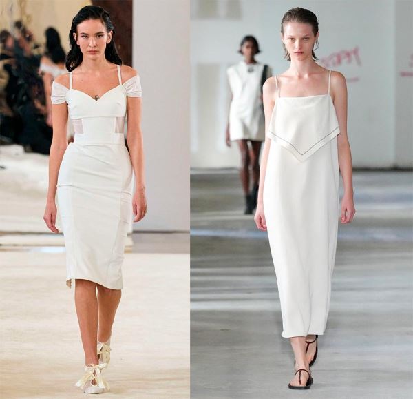 Модные белые платья: элегантные и нарядные модели