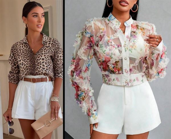 С чем носить белые шорты: лучшие образы и идеи