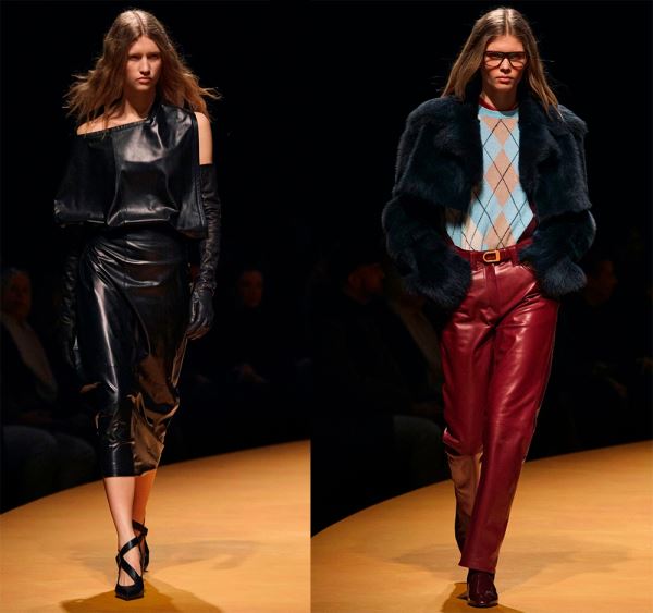 Кожаные платья, юбки, шорты и верхняя одежда 2025-2026