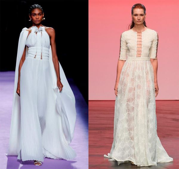 Модные белые платья: элегантные и нарядные модели