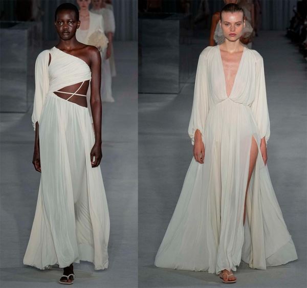 Модные белые платья: элегантные и нарядные модели