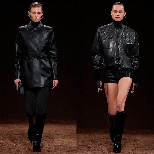 Кожаные платья, юбки, шорты и верхняя одежда 2025-2026